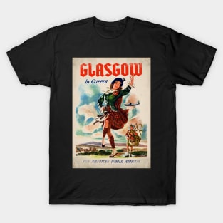 Retro poster - travel - vintage - Glasgow T-Shirt